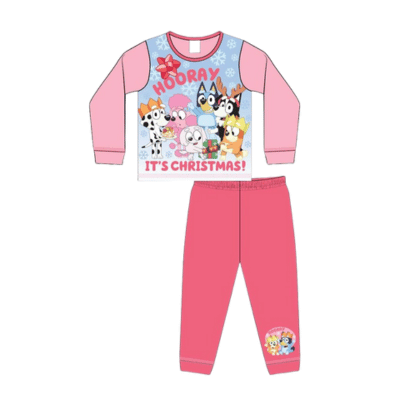 Official Younger Girls Bluey Christmas Pyjamas