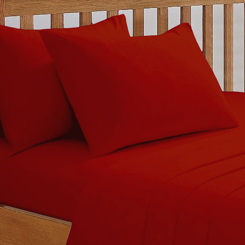 68 Pick Fitted Sheet Red
