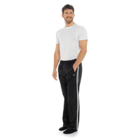 Mens Side Stripe Leisure Pant - Black