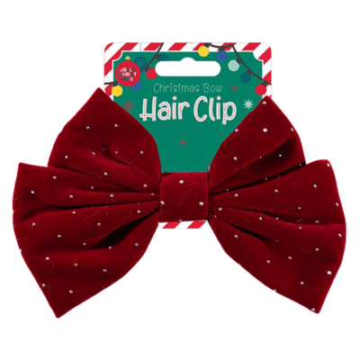 Christmas Bow Hair Clip