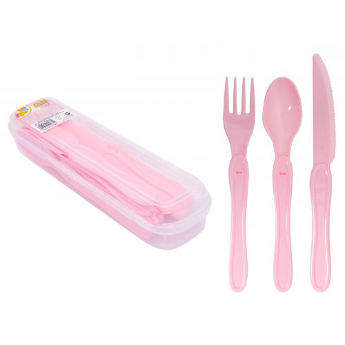 Bello Cutlery Set 12 Piece Pink