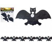 Bat Paper Garland 3 Meter Length