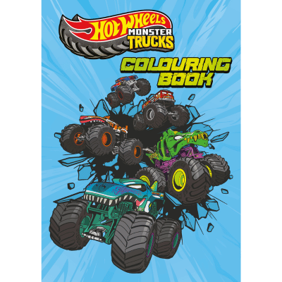 Official Hot Wheels Monster Trucks Colouring Book