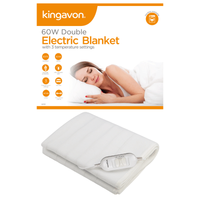 Kingavon Electric Blanket Double 60W