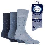 Mens Gentle Grip Socks Patterned Spots