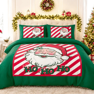 Christmas Ho Ho Santa Panel Duvet Set