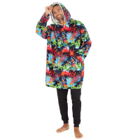 Adults Unisex Graffiti Design Plush Oversized Huggable Hoodie