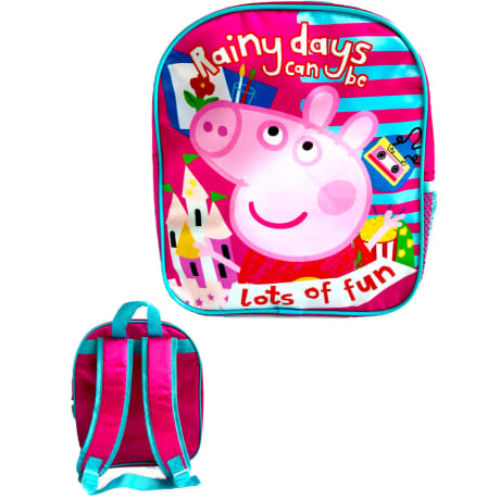 Official Peppa Pig Premium Backpack Rainy Days