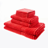 Luxury 8 Piece Oxford Towel Bale Red