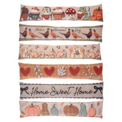 Autumnal Design Printed Plush Draught Excluders