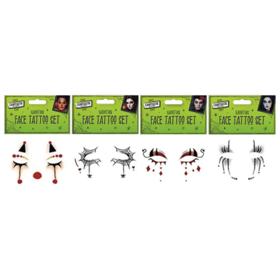 Halloween Face Tattoo Set
