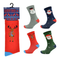 Mens Christmas Socks Mixed Designs