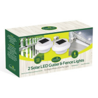 2 Pack LED Gutter & Fence Solar Light