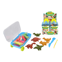 Dinosaur Modelling Clay Pull Along Carry Case