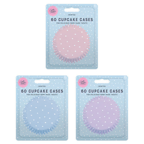 Printed Cupcake Cases 60 Pack