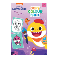 Official Baby Shark Copy Colour Book