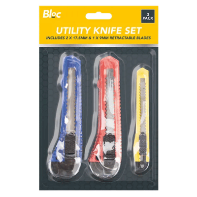 Utility Knife Set 3 Pack