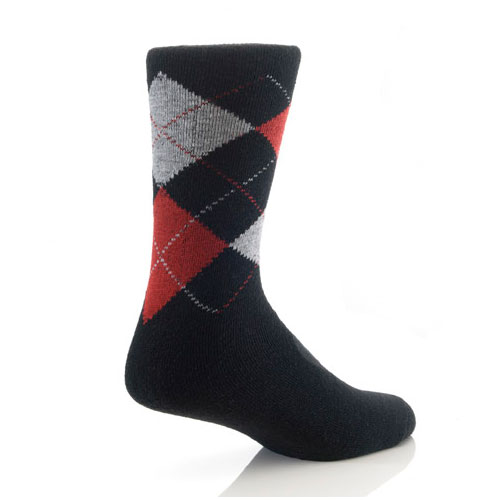 Mens Thermal Patterns Argyle Socks