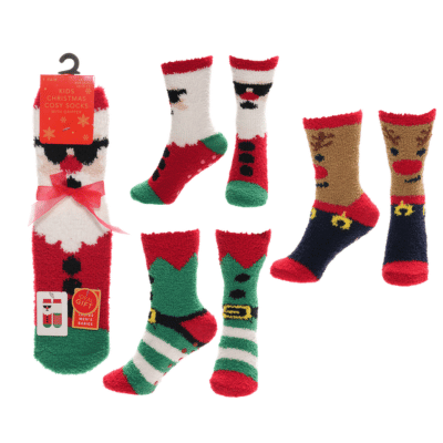 Kids Christmas Cosy Design Socks - Family