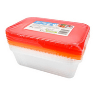 Plastic Food Containers 650ml 5 Pack