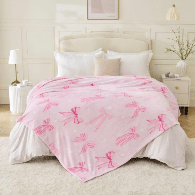 Fun Design Flannel Throw - Bows 230cm x 230cm
