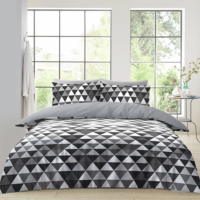 Ultra Soft Duvet Set Geo Triangles