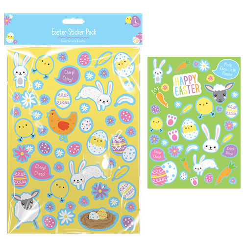 Easter Design Stickers 2 Sheets | Wholesale Stationary | Wholesale Arts ...