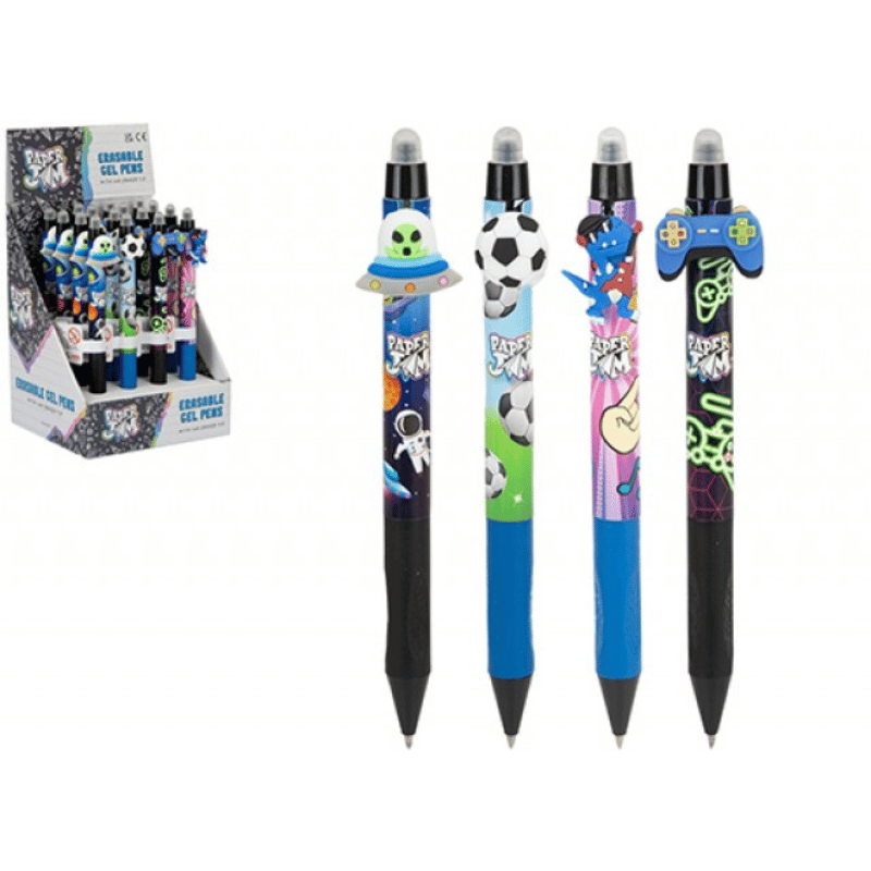 Paper Jam Erasable Gel Pens Boys Designs