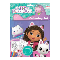 Official Gabby's Dollhouse Colouring Set