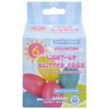 Battery Operated Light Up Glitter Eggs