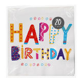 Happy Birthday Paper Napkins 20 Pack