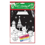 Christmas Velvet Colouring Set 2 Pack