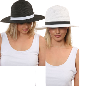 Ladies Fedora Hat With Ribbon Bow