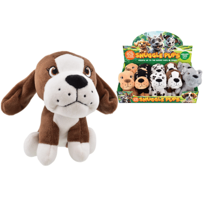 14cm Plush Dogs In Display Box - 5 Assorted