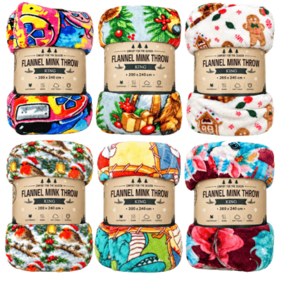 Festive Christmas Throws 200 x 240cm