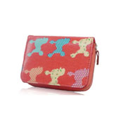 Poodle Design Purse Small Fuchsia