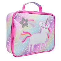 Sparkle Unicorn Insulated Lunch Bag With Glitter Star