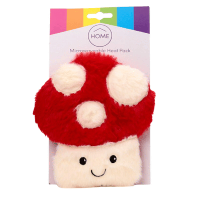 Mushroom Toadstool Microwavable Plush Lavender Heat Pack