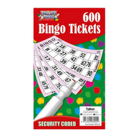 Jumbo Bingo Tickets 21 x 12cm
