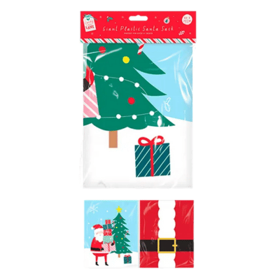 Giant Plastic Santa Sack 60cm x 76cm