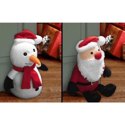 Santa & Snowman Doorstop