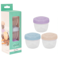 Coco & Gray 3 Pack Dip Pots With Colour Lids