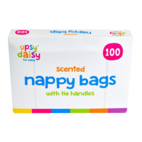 100 Pack Scented Nappy Bags