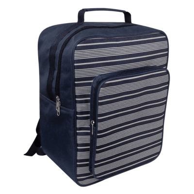 Nautical Stripe Design Backpack Insulated Cooler Bags - 17 Litre Capacity