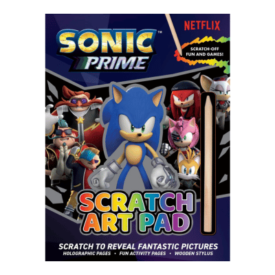 Official Sonic Prime Scratch Art Pad