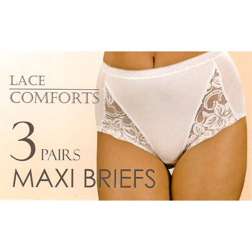 Lace Comfort Maxi Briefs
