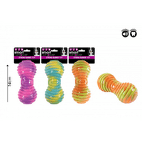 Smart Choice Tie Dye Rubber Dumbell Dog Toy