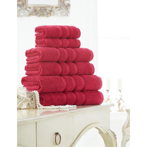 Supreme Cotton Hand Towels Pomegranate