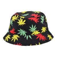 Leaf Design Bucket Hat 58cm