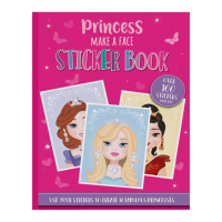 Princess Make A Face Sticker Book